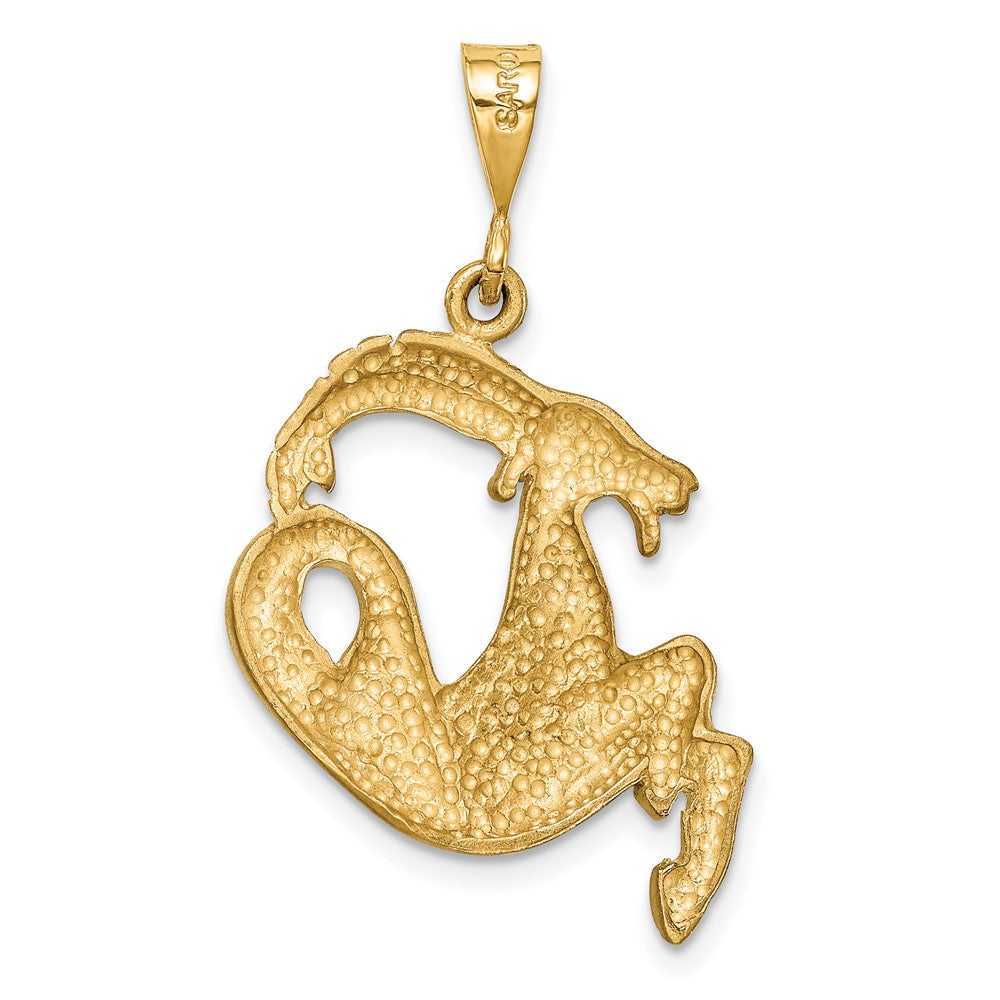 FJC Finejewelers 10 kt Yellow Gold Capricorn Zodiac Charm 30 x 20 mm
