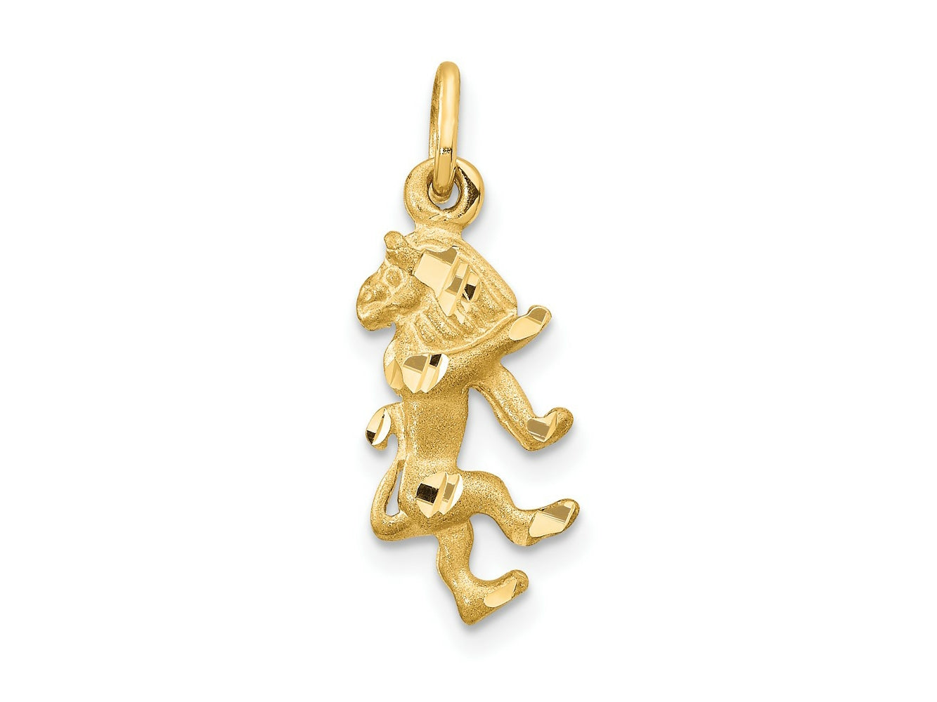 FJC Finejewelers 10 kt Yellow Gold Leo Zodiac Charm 22 x 8 mm
