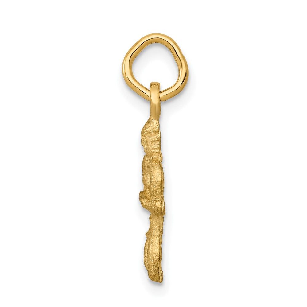 FJC Finejewelers 10 kt Yellow Gold Virgo Zodiac Charm 22 x 8 mm