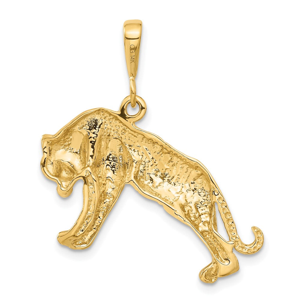 FJC Finejewelers 10 kt Yellow Gold Tiger Charm 31 x 29 mm