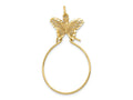 FJC Finejewelers 10 kt Yellow Gold Charm Holder Butterfly Holder Charm 40 x 20 mm