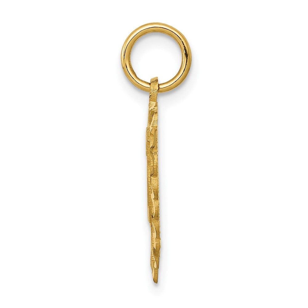 FJC Finejewelers 10 kt Yellow Gold 25 in a Heart Charm 22 x 15 mm