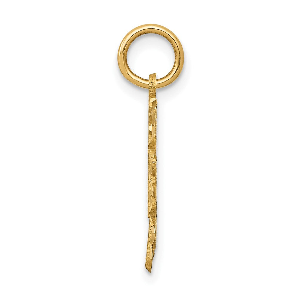 FJC Finejewelers 10 kt Yellow Gold 21 in Heart Charm 22 x 15 mm