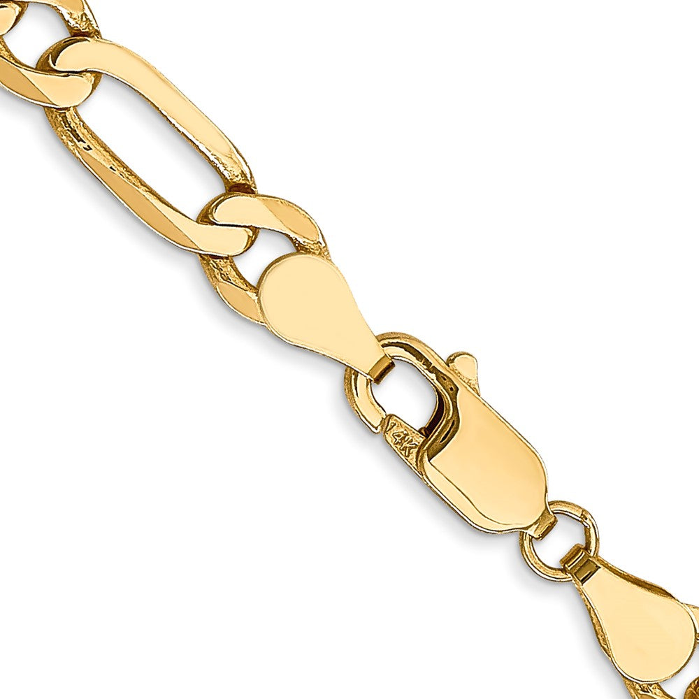 FJC Finejewelers 14 kt Yellow Gold Flat Figaro Chain Bracelet 7 Inches x 5.25 mm