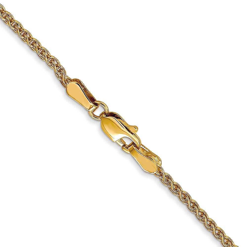 FJC Finejewelers 14 kt Yellow Gold Spiga (Wheat) Chain 22 Inches x 1.65 mm