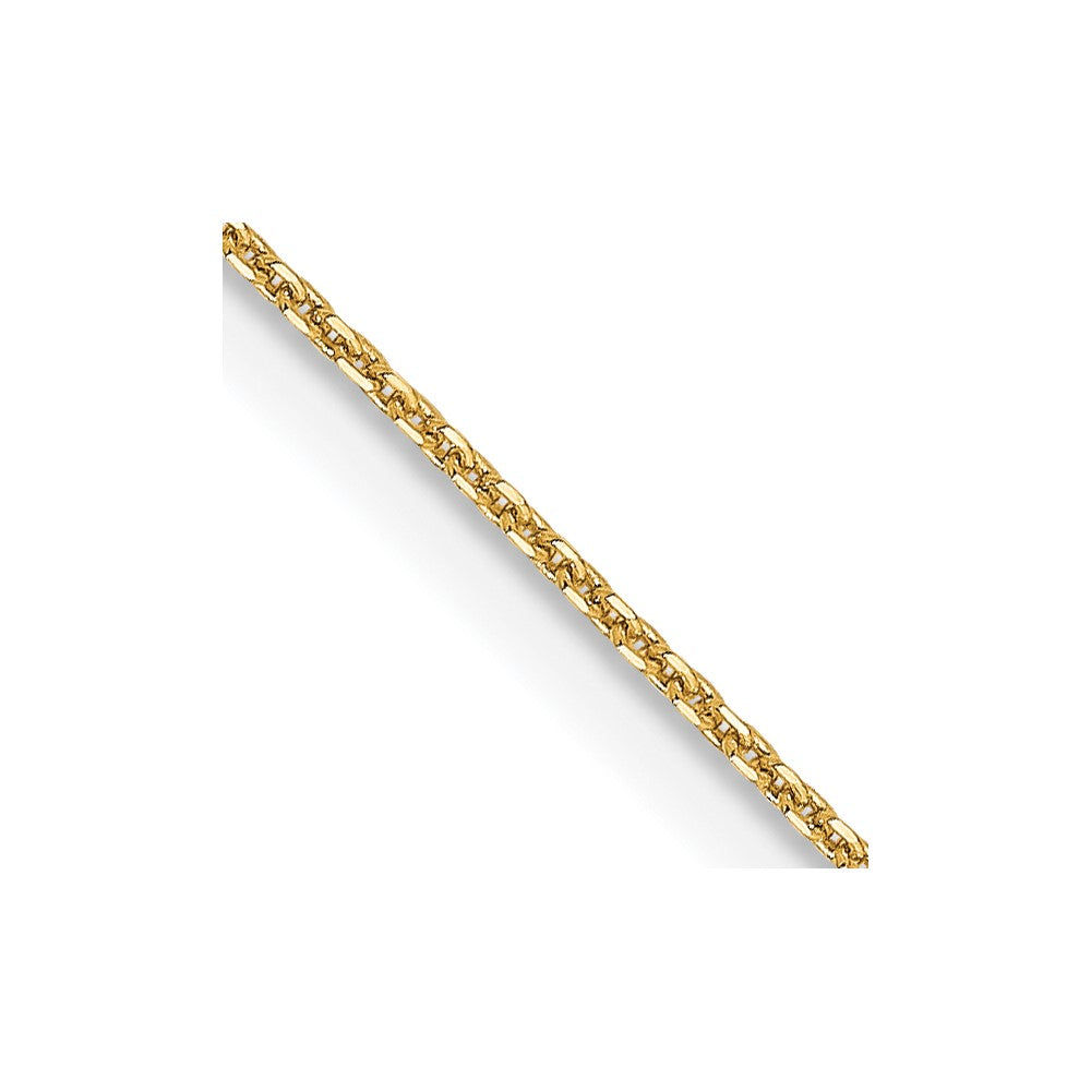 FJC Finejewelers 14 kt Yellow Gold .85 mm Bright Cut Cable Chain 20 Inches x 0.8 mm