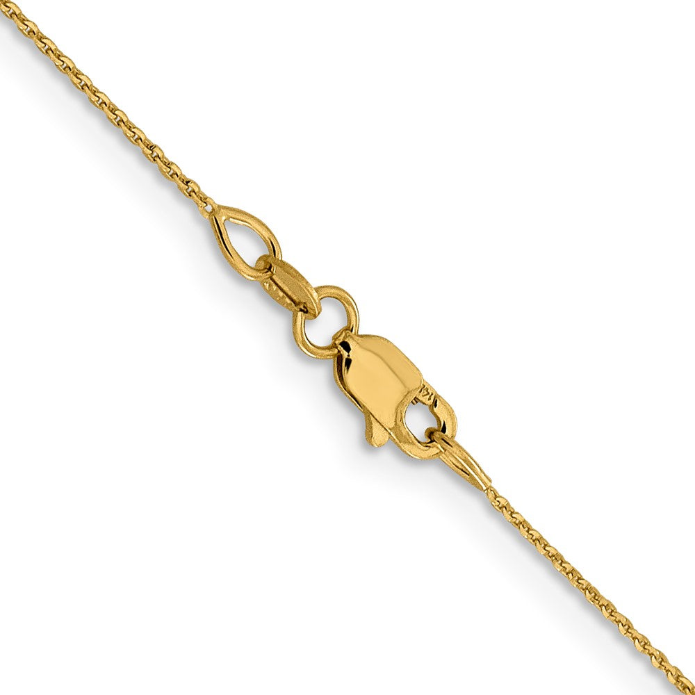 FJC Finejewelers 14 kt Yellow Gold .85 mm Bright Cut Cable Chain 20 Inches x 0.8 mm