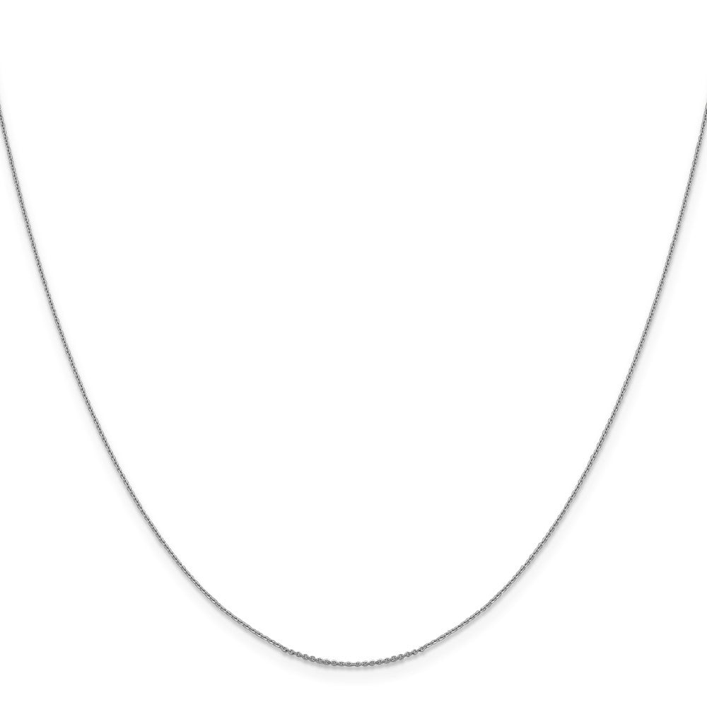 FJC Finejewelers 14 kt White Gold Bright Cut Cable Chain 16 Inches x 0.8 mm