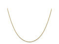 FJC Finejewelers 14 kt Yellow Gold 1.0 mm Bright Cut Cable Chain 18 Inches x 0.9 mm