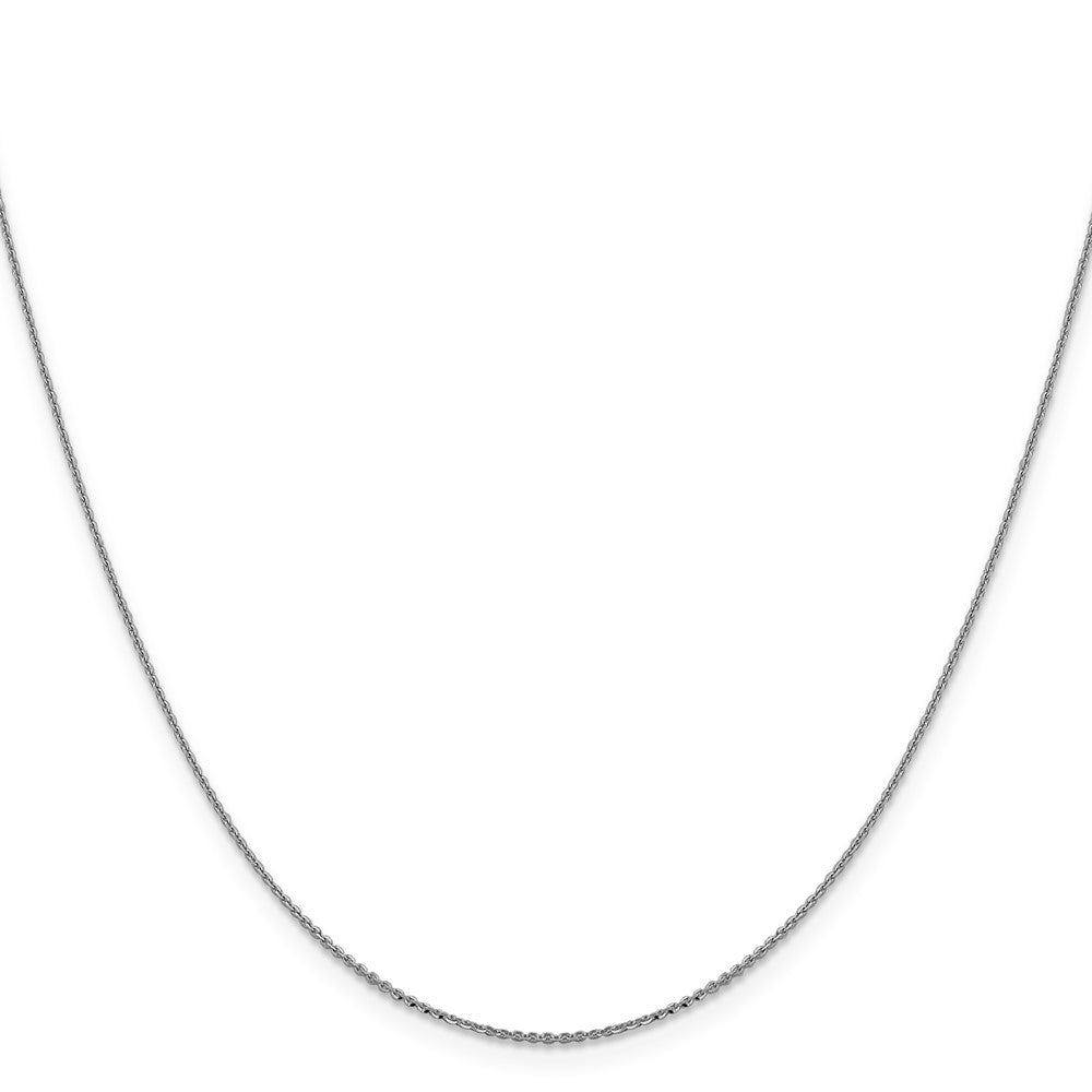 FJC Finejewelers 14 kt White Gold Bright Cut Cable Chain 16 Inches x 0.9 mm