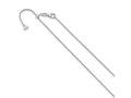 FJC Finejewelers 14 kt White Gold Adjustable Round Cable Chain 22 Inches x 1.1 mm