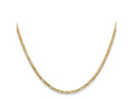 FJC Finejewelers 14 kt Yellow Gold 2.25mm Flat Figaro Chain Bracelet 8 Inches x 2.2 mm