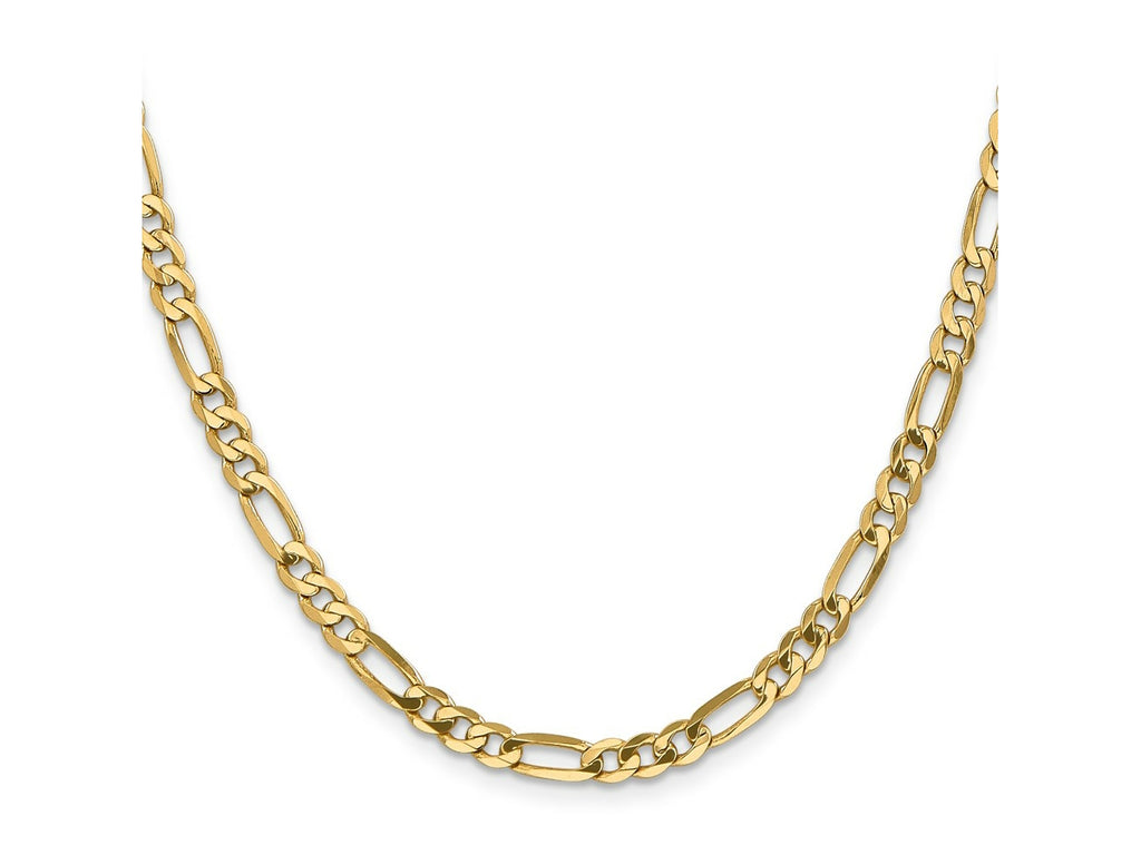FJC Finejewelers 14 kt Yellow Gold Flat Figaro Chain 20 Inches x 4.75 mm