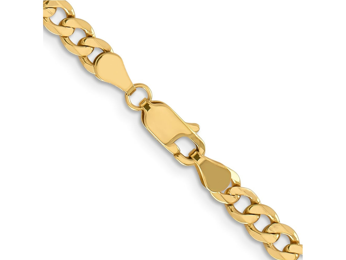 FJC Finejewelers 14 kt Yellow Gold Flat Figaro Chain Bracelet 8 Inches x 4.75 mm