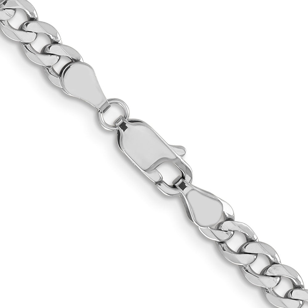 FJC Finejewelers 14 kt White Gold Flat Figaro Chain 20 Inches x 5 mm