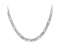 FJC Finejewelers 14 kt White Gold Flat Figaro Chain 20 Inches x 5 mm