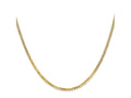FJC Finejewelers 14 kt Yellow Gold Flat Beveled Curb Chain 18 Inches x 2.2 mm