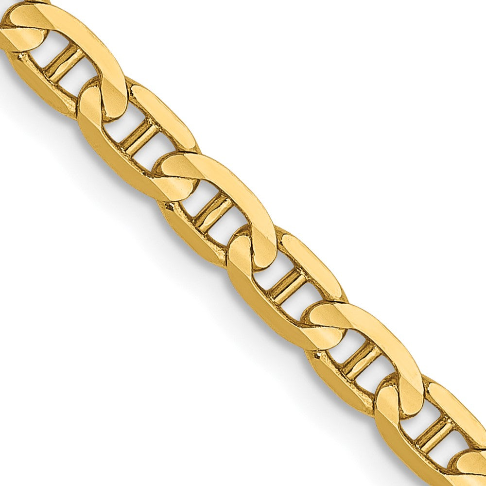 FJC Finejewelers 14 kt Yellow Gold Concave Anchor Chain 20 Inches x 3 mm