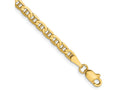 FJC Finejewelers 14 kt Yellow Gold Concave Anchor Chain Bracelet 7 Inches x 3 mm