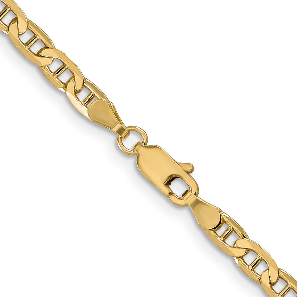 FJC Finejewelers 14 kt Yellow Gold Concave Anchor Chain 24 Inches x 3.75 mm