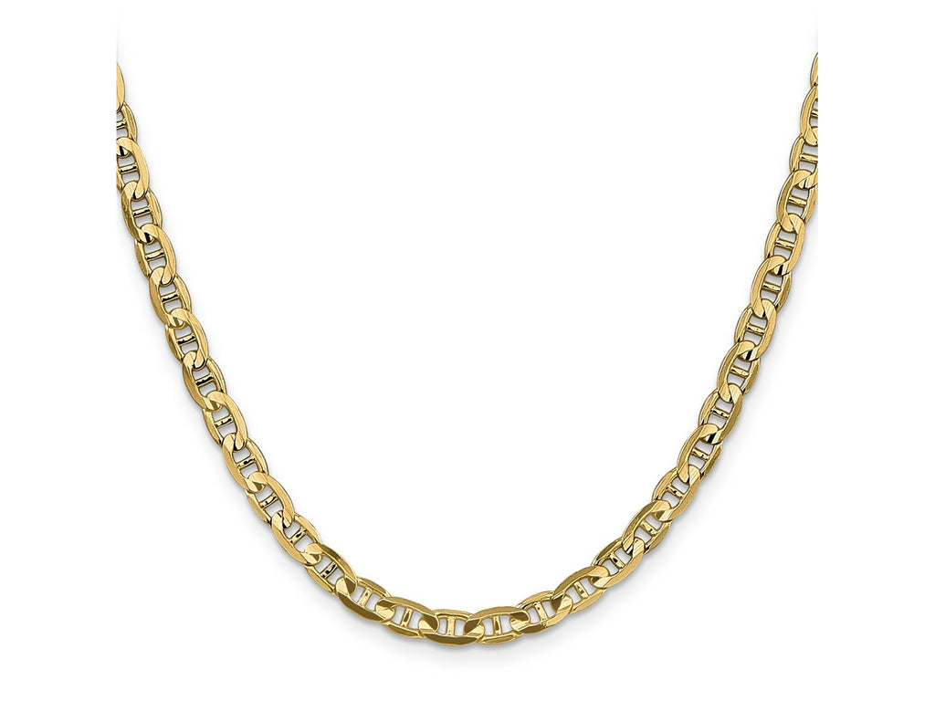 FJC Finejewelers 14 kt Yellow Gold Concave Anchor Chain 18 Inches x 4.5 mm