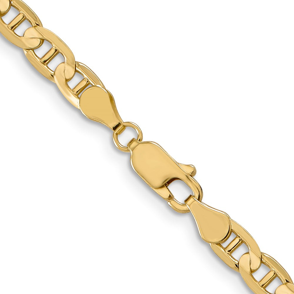 FJC Finejewelers 14 kt Yellow Gold Concave Anchor Chain Bracelet 8 Inches x 4.5 mm