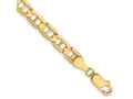 FJC Finejewelers 14 kt Yellow Gold Concave Anchor Chain Bracelet 7 Inches x 5.25 mm