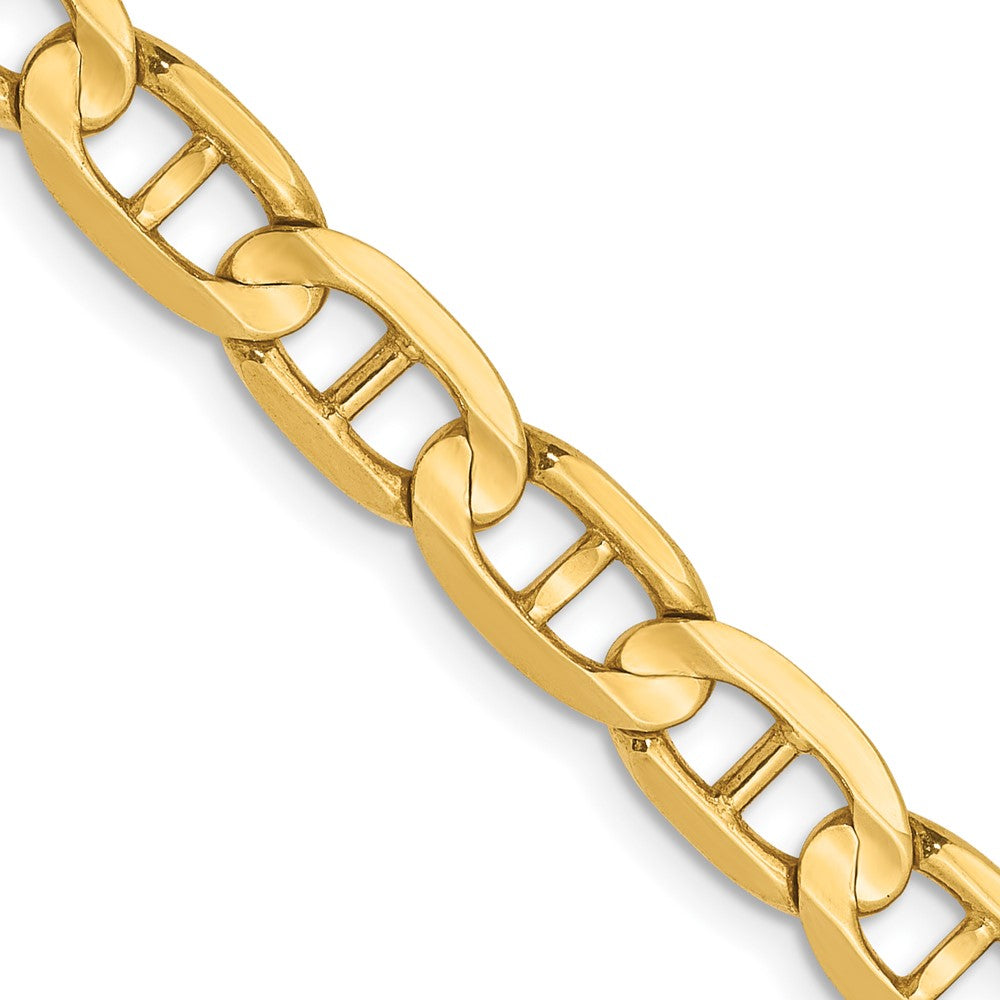 FJC Finejewelers 14 kt Yellow Gold Concave Anchor Chain Bracelet 8 Inches x 5.25 mm