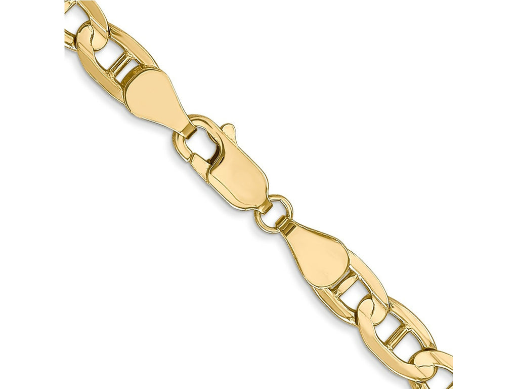 FJC Finejewelers 14 kt Yellow Gold Concave Anchor Chain Bracelet 9 Inches x 5.25 mm