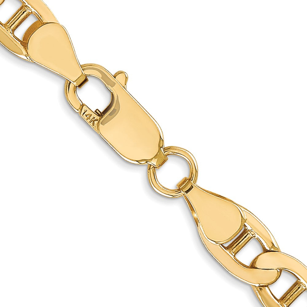 FJC Finejewelers 14 kt Yellow Gold Concave Anchor Chain Bracelet 8 Inches x 6.25 mm