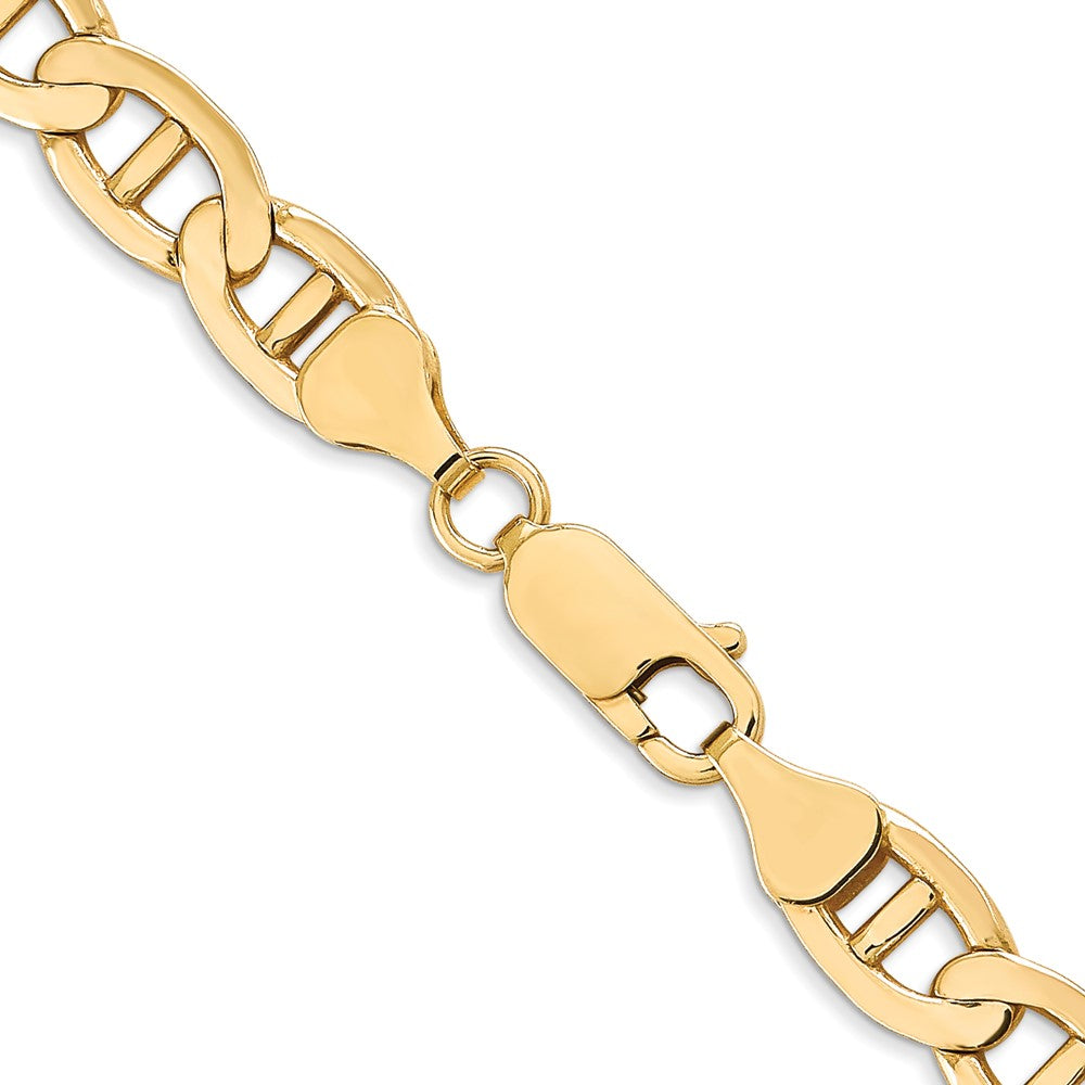 FJC Finejewelers 14 kt Yellow Gold Concave Anchor Chain Bracelet 8 Inches x 7 mm