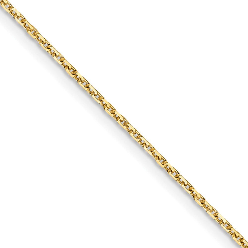 FJC Finejewelers 14 kt Yellow Gold Bright Cut Cable Chain 18 Inches x 1.05 mm