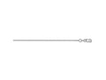 FJC Finejewelers 14 kt White Gold Bright Cut Cable Chain 16 Inches x 1.05 mm