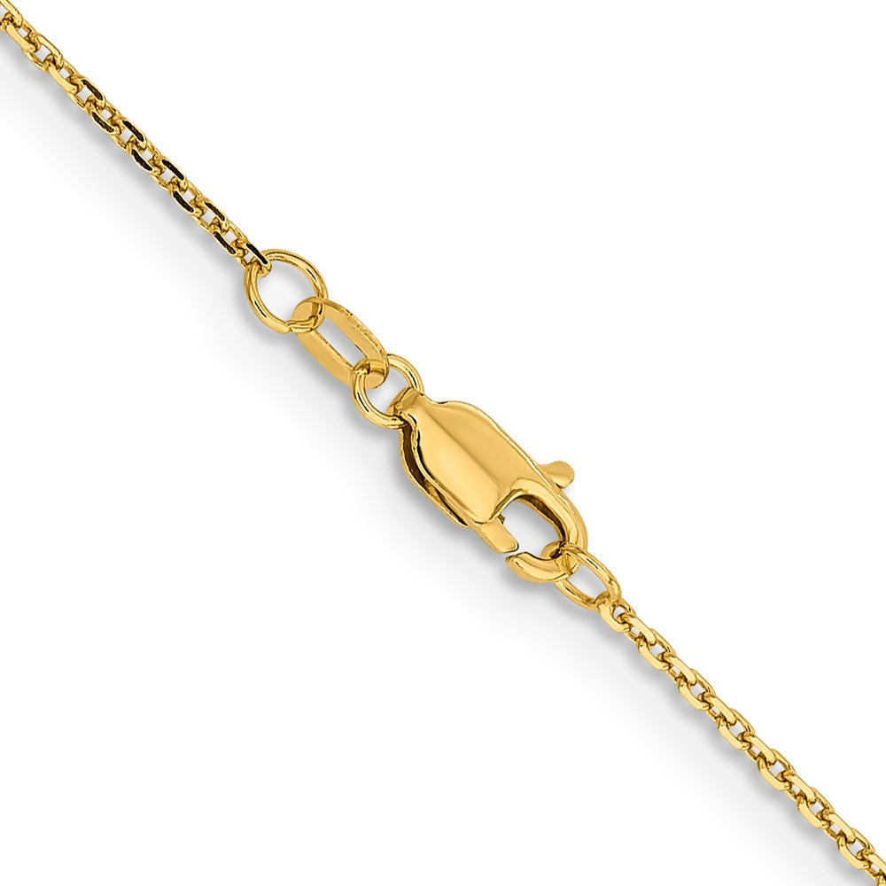 FJC Finejewelers 14 kt Yellow Gold Bright Cut Cable Chain 16 Inches x 1.4 mm