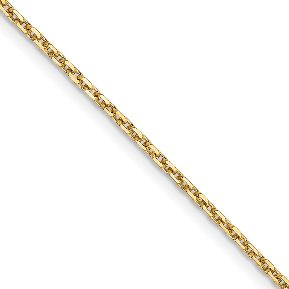 FJC Finejewelers 14 kt Yellow Gold Bright Cut Cable Chain 20 Inches x 1.4 mm