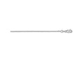 FJC Finejewelers 14 kt White Gold Bright Cut Cable Chain 16 Inches x 1.4 mm