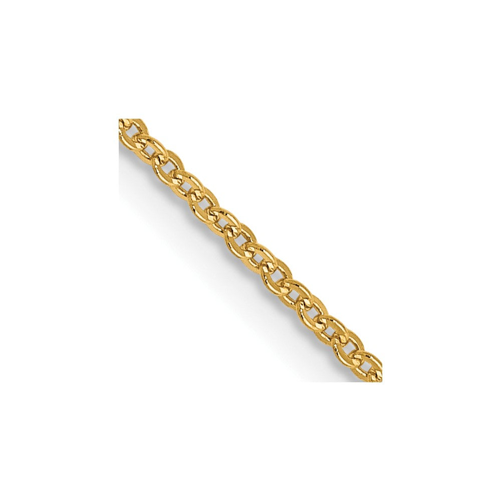 FJC Finejewelers 14 kt Yellow Gold Flat Cable Chain 22 Inches x 1.1 mm