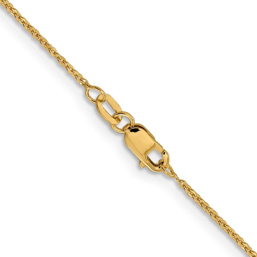 FJC Finejewelers 14 kt Yellow Gold Flat Cable Chain 22 Inches x 1.1 mm