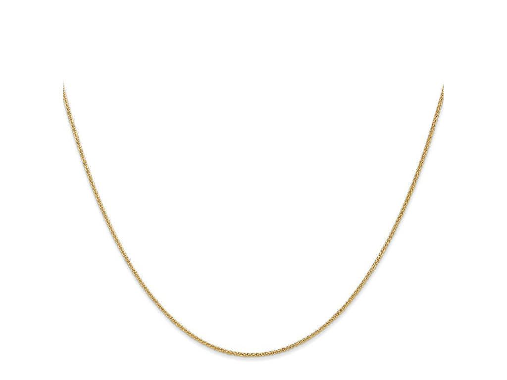 FJC Finejewelers 14 kt Yellow Gold Spiga (Wheat) Chain 22 Inches x 1 mm