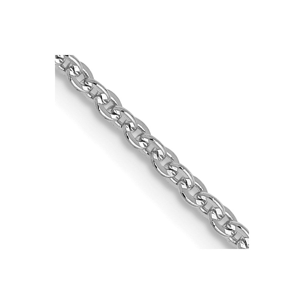 FJC Finejewelers 14 kt White Gold Flat Cable Chain 24 Inches x 1.7 mm