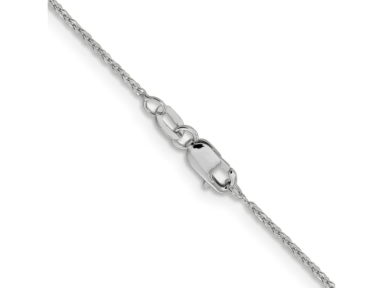 FJC Finejewelers 14 kt White Gold Flat Cable Chain 22 Inches x 1.1 mm