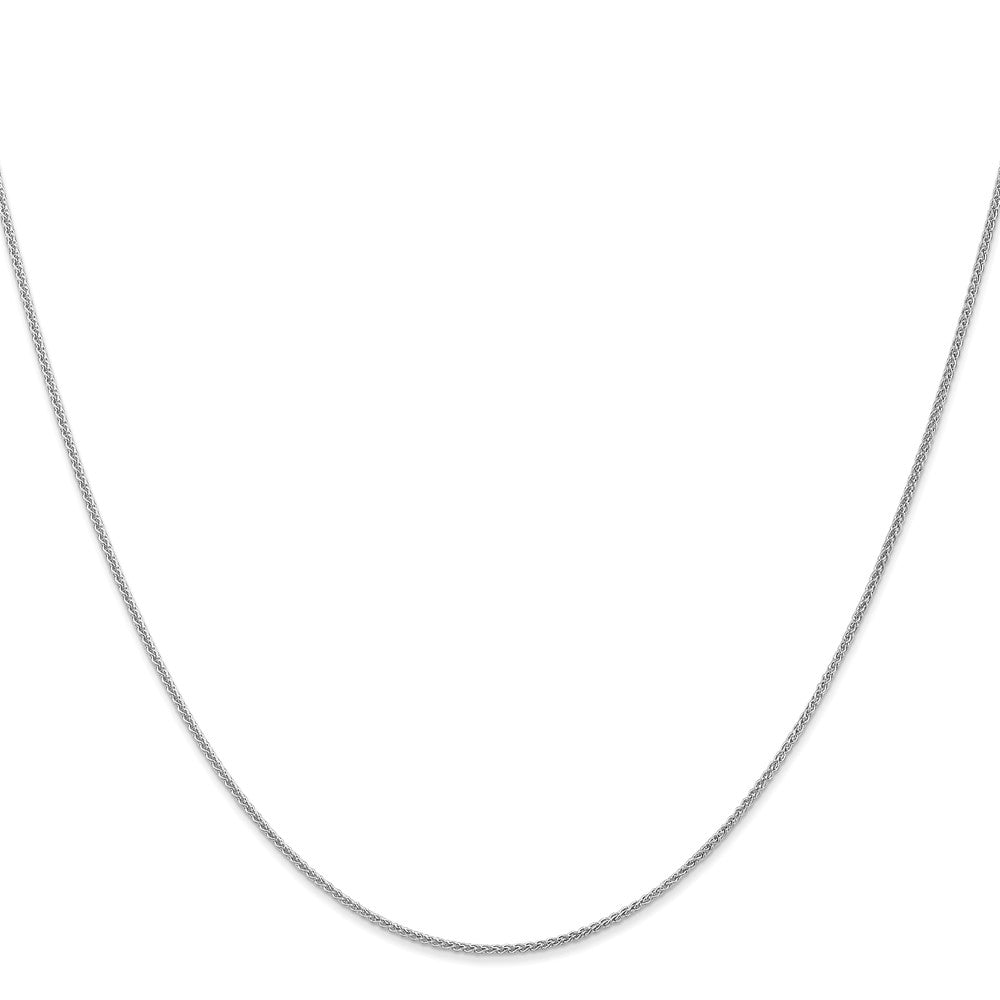 FJC Finejewelers 14 kt White Gold Spiga (Wheat) Chain 22 Inches x 1 mm