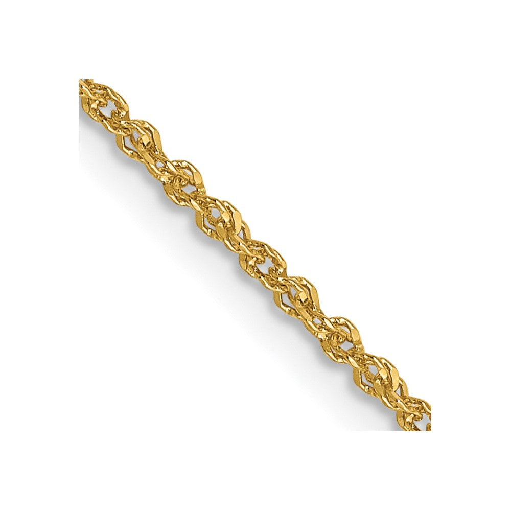 FJC Finejewelers 14 kt Yellow Gold Sparkle Singapore Chain 24 Inches x 1.3 mm