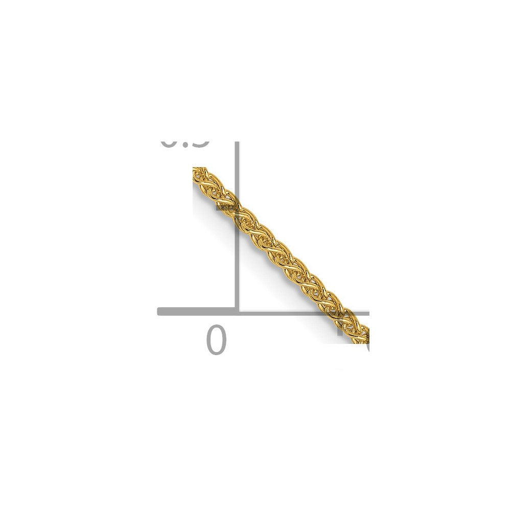 FJC Finejewelers 14 kt Yellow Gold Spiga (Wheat) Chain 22 Inches x 1.2 mm