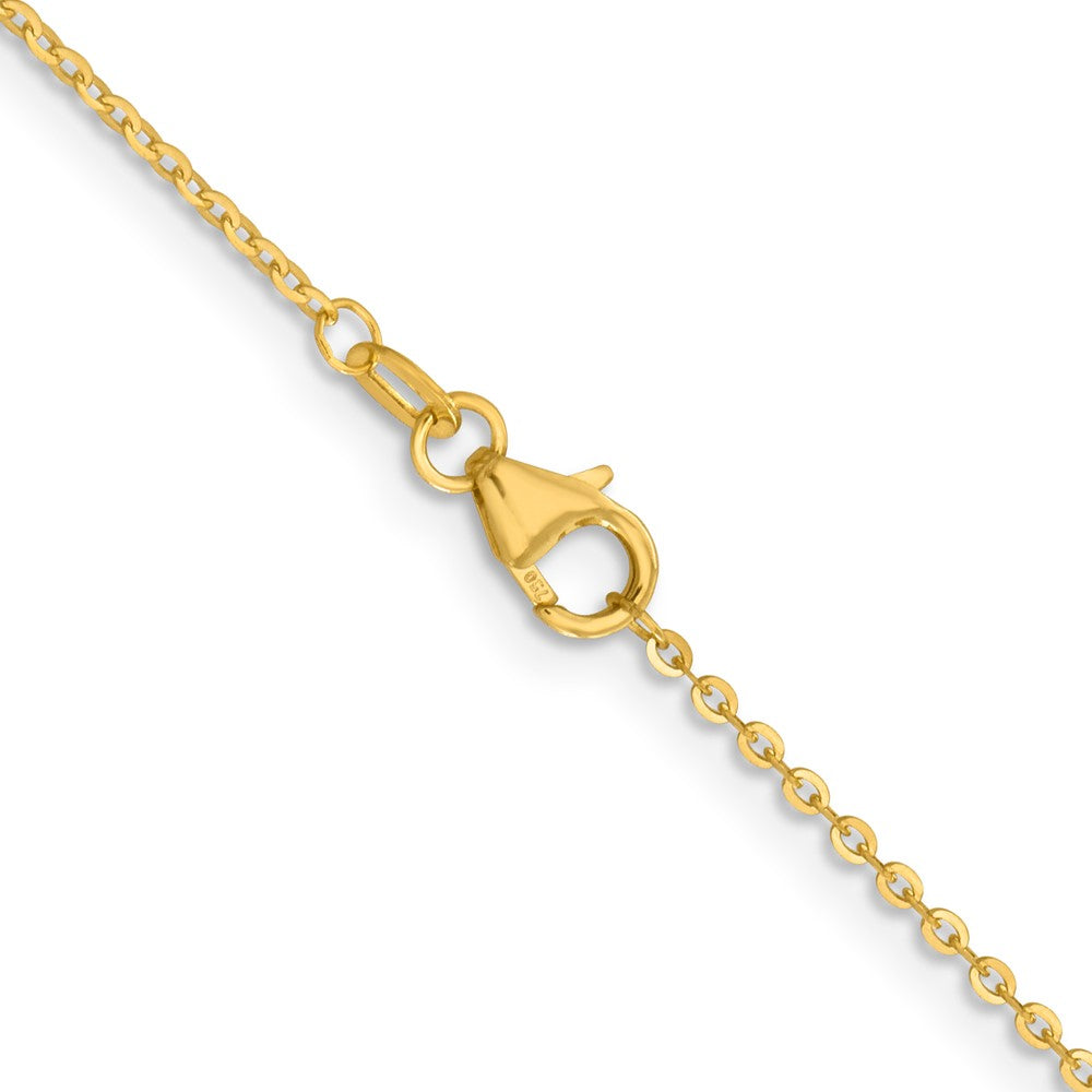FJC Finejewelers 18 kt Yellow Gold 18K Bright Cut Cable Chain 18 Inches x 1.5 mm
