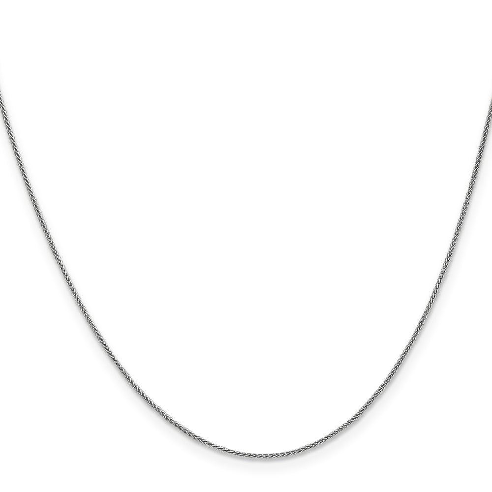 FJC Finejewelers 14 kt White Gold Spiga (Wheat) Chain 22 Inches x 0.8 mm