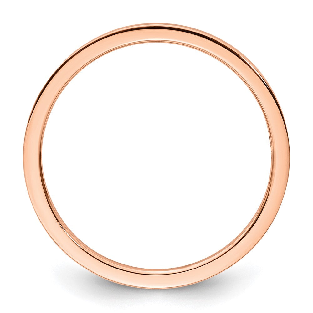FJC Finejewelers 10 kt Rose Gold 1.2mm Flat Stackable Band Ring