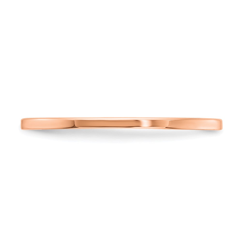 FJC Finejewelers 10 kt Rose Gold 1.2mm Flat Stackable Band Ring