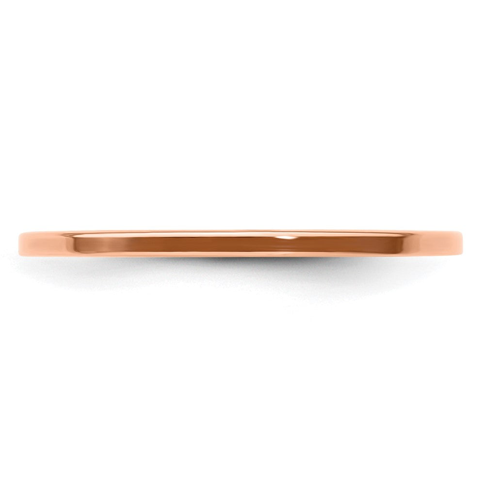 FJC Finejewelers 10 kt Rose Gold 1.2mm Flat Stackable Band Ring