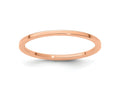 FJC Finejewelers 10 kt Rose Gold 1.2mm Flat Stackable Band Ring